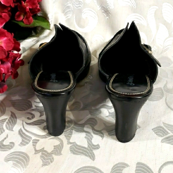 St John's Bay black leather womens mule size 10M New - Picture 4 of 9